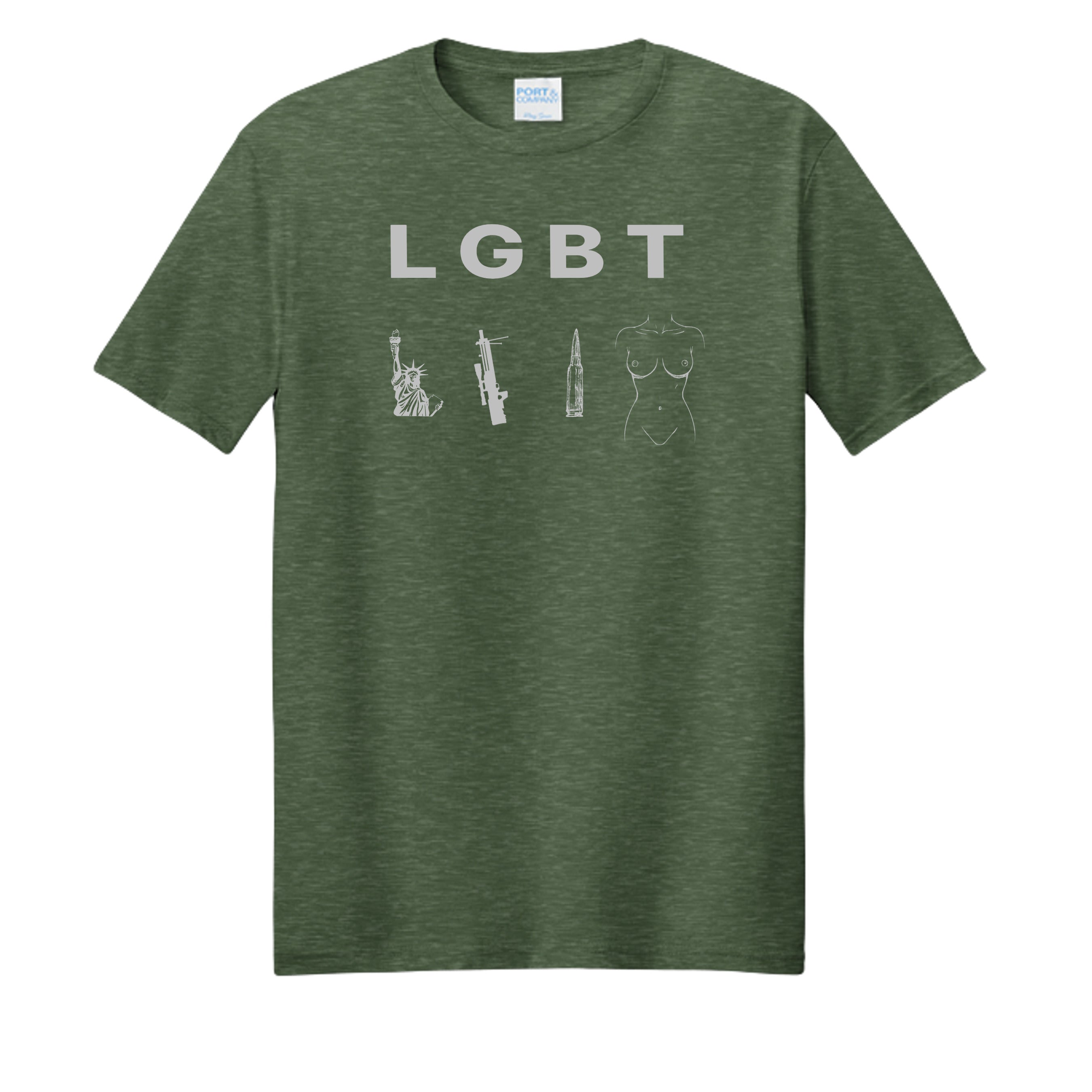 Forest Green Heather - PC455 - FRONT